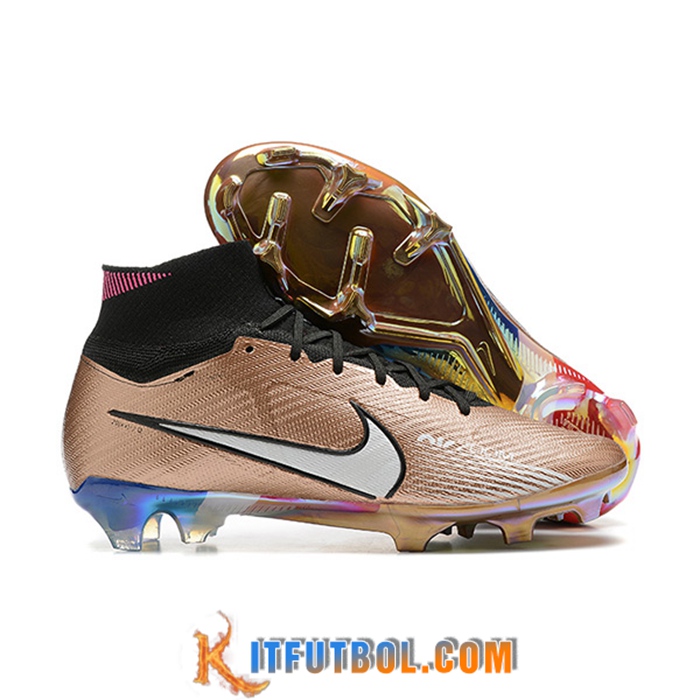 Nike Botas De Fútbol Air Zoom Mercurial High Gang Superfly IX Elite FG Marrón