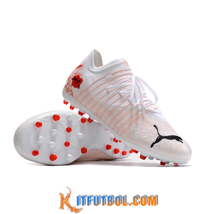PUMA Botas De Fútbol Womens Future Z 1.4 Liberty MG Blanco/Rosa
