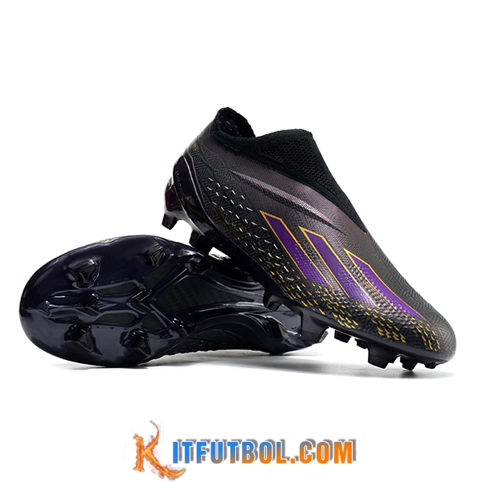 Adidas Botas De Fútbol X Speedportal .1 2022 World Cup Boots FG Negro/Violeta -02