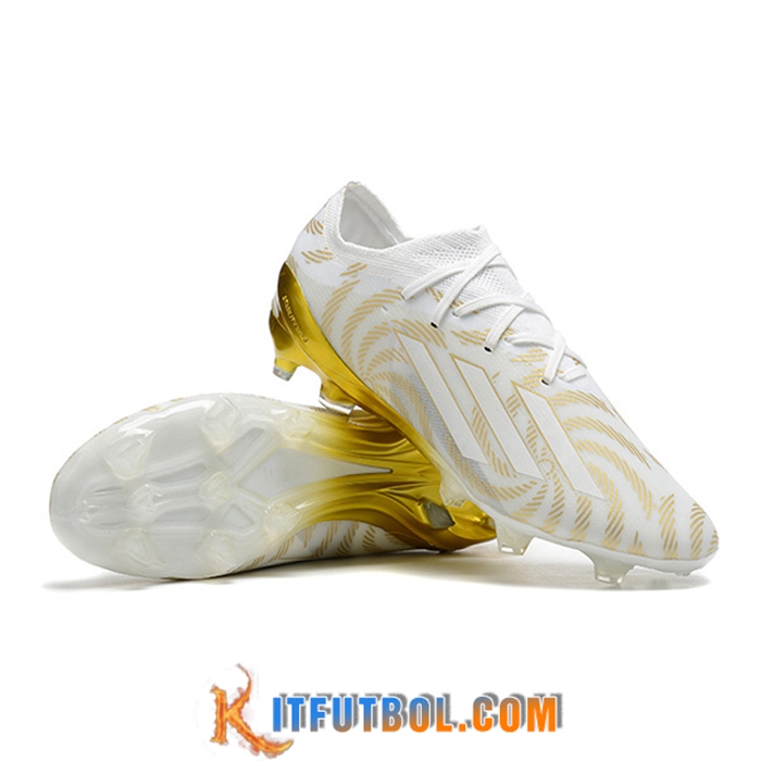 Adidas Botas De Fútbol X Speedportal .1 2022 World Cup Boots FG Blanco/Dorado