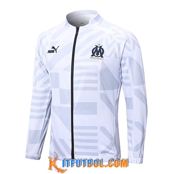 Chaquetas Futbol Marsella Blanco 2022/2023