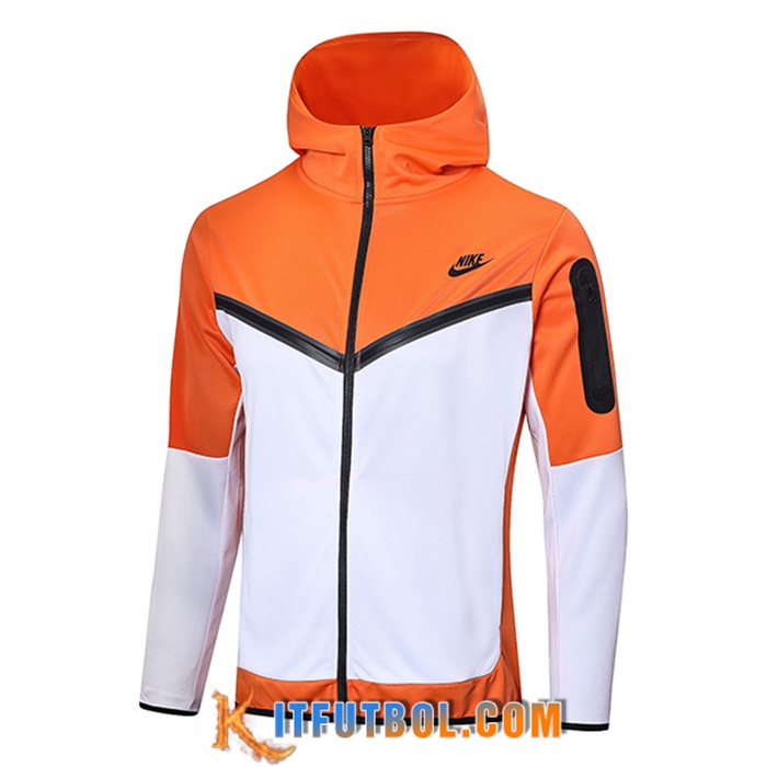 Chaqueta Con Capucha NIKE Blanco/Naranja 2022/2023