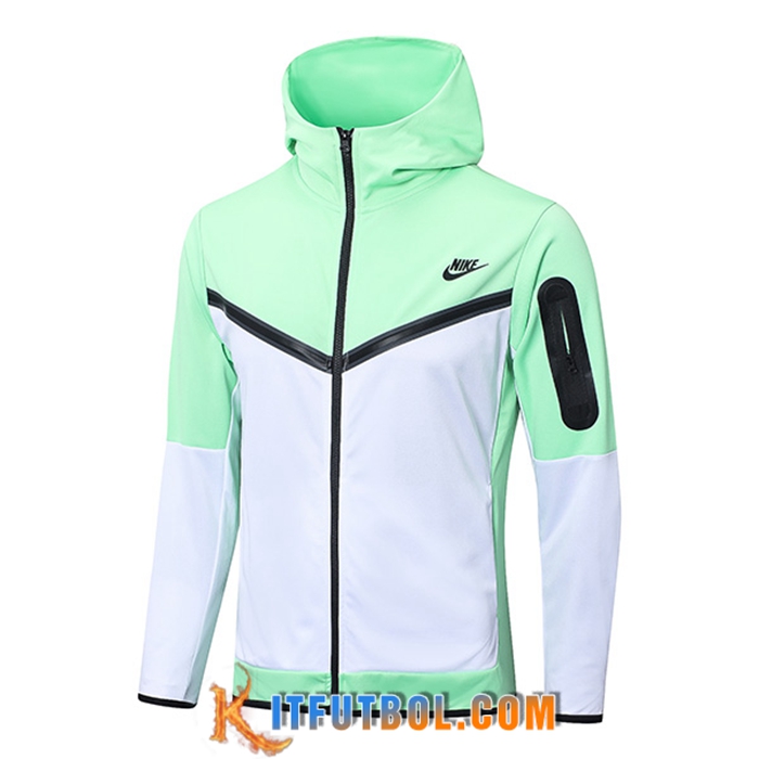 Chaqueta Con Capucha NIKE Blanco/Verde 2022/2023