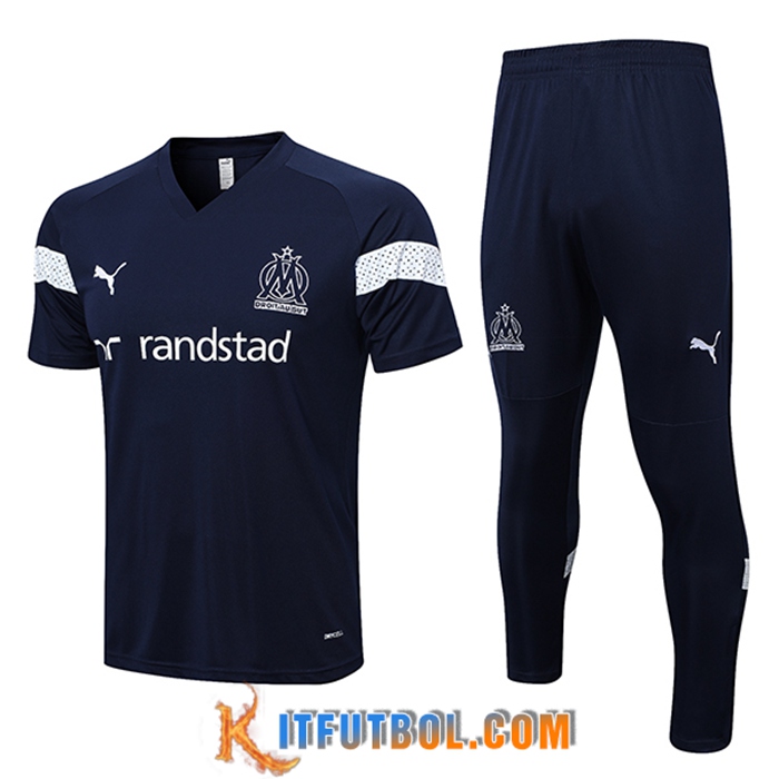 Camiseta Entrenamiento + Pantalones Marsella Azul marino 2022/2023