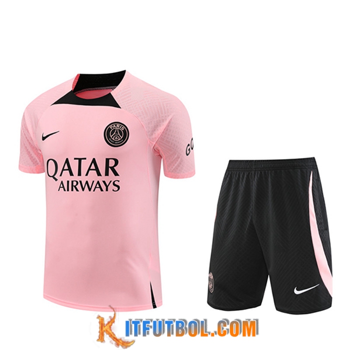 Camiseta Entrenamiento + Cortos PSG Rosa 2022/2023