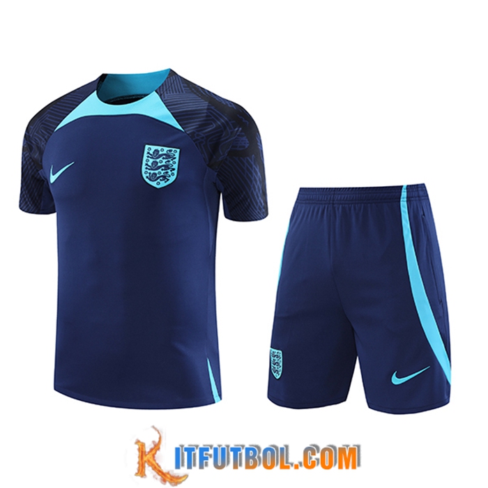 Camiseta Entrenamiento + Cortos Inglaterra Azul marino 2022/2023