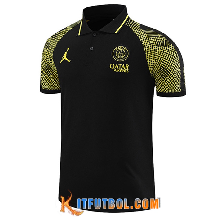 Camiseta Polo PSG Negro 2022/2023
