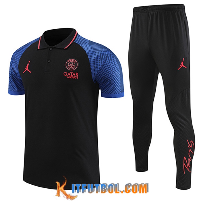 Camiseta Polo PSG Negro 2022/2023