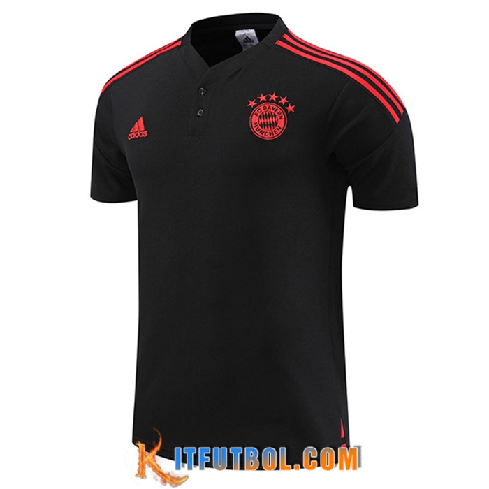 Camiseta Polo Bayern Munich Negro 2022/2023