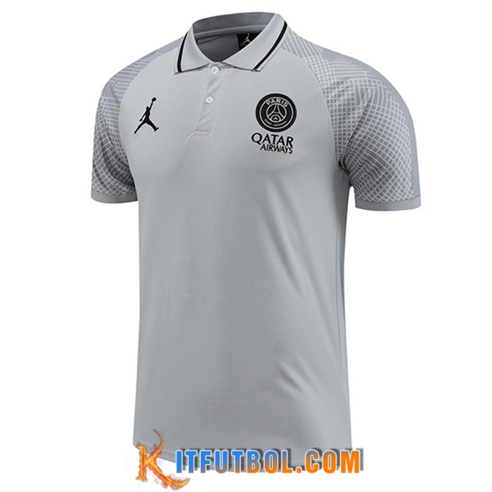 Camiseta Polo PSG Gris 2022/2023