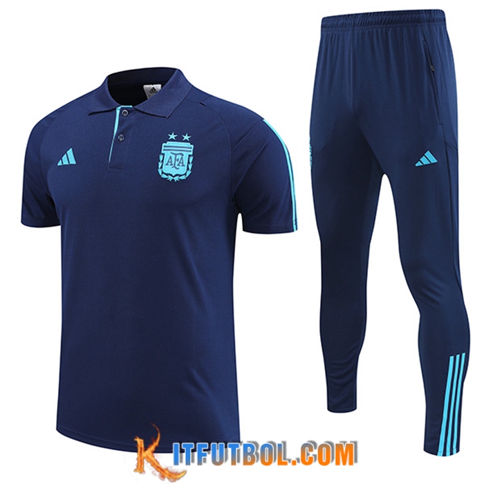 Camiseta Polo Argentina Azul marino 2022/2023