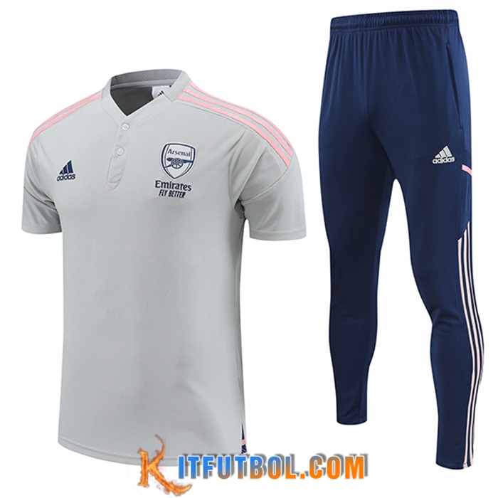 Camiseta Polo Arsenal Gris 2022/2023