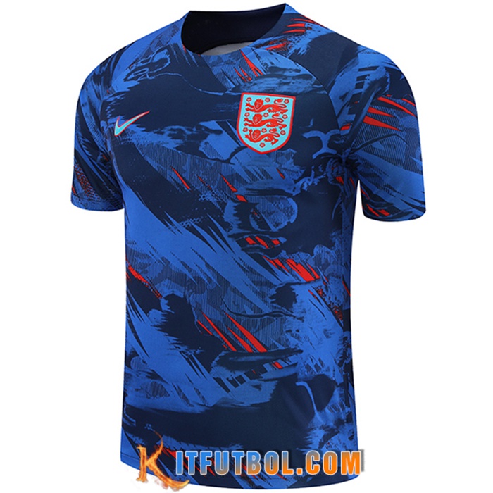 Camiseta Entrenamiento Inglaterra Azul/Rojo 2022/2023
