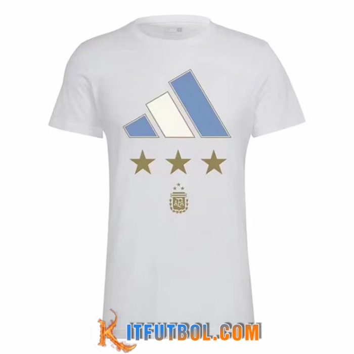 Camiseta Entrenamiento Argentina 3 Stars Blanco 2022/2023