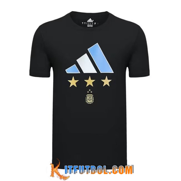 Camiseta Entrenamiento Argentina 3 Stars Negro 2022/2023