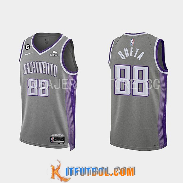 Camisetas Sacramento Kings (QUETA #88) 2022/23 Gris
