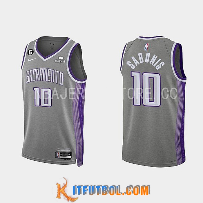Camisetas Sacramento Kings (SABONIS #10) 2022/23 Gris