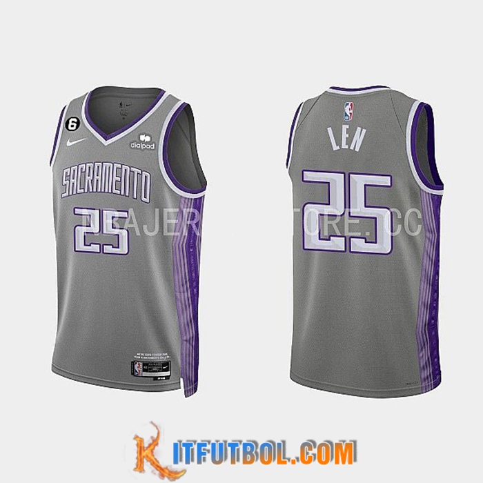 Camisetas Sacramento Kings (LEN #25) 2022/23 Gris