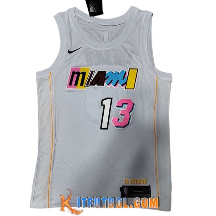 Camisetas Miami Heat (ADEBAYO #13) 2022/23 Blanco