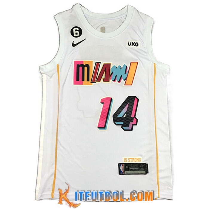 Camisetas Miami Heat (HERRO #14) 2022/23 Blanco