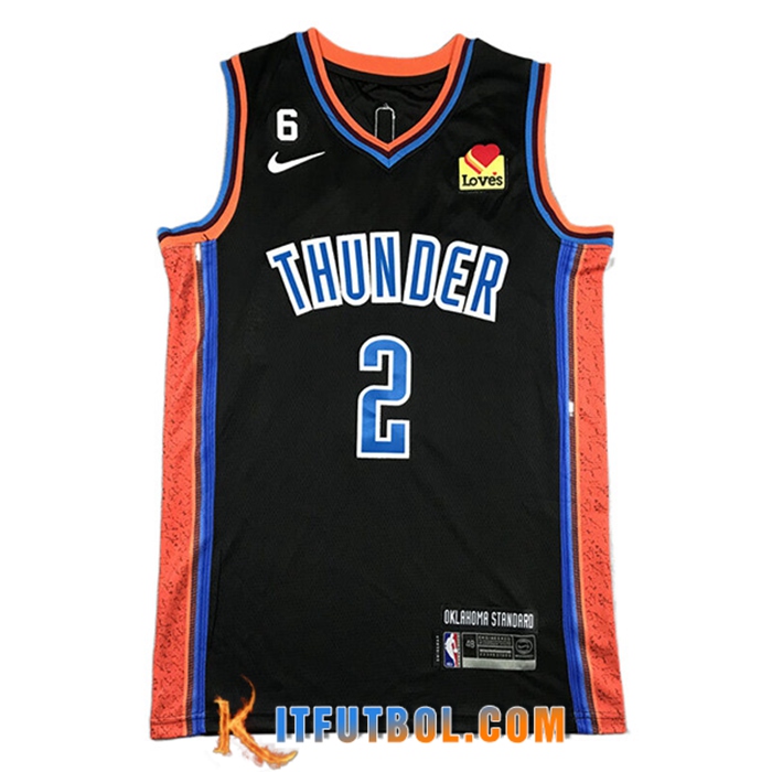 Camisetas Oklahoma City Thunder (GILGEOUS-ALEXANDER #2) 2022/23 Negro