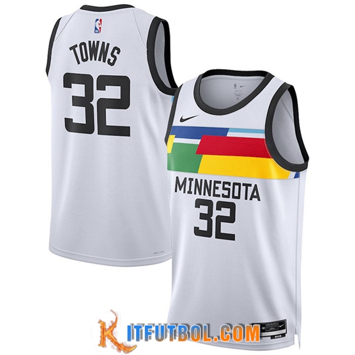 Camisetas Minnesota Timberwolves (BRISSETT #12) 2022/23 Blanco