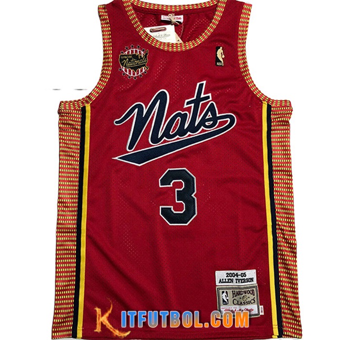 Camisetas Detroit Pistons (IVERSON #12) 2022/23 Rojo