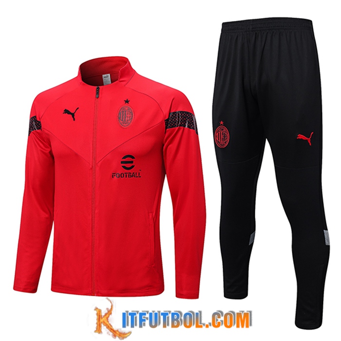 Chandal Equipos De Futbol - Chaqueta AC Milan Rojo 2022/2023