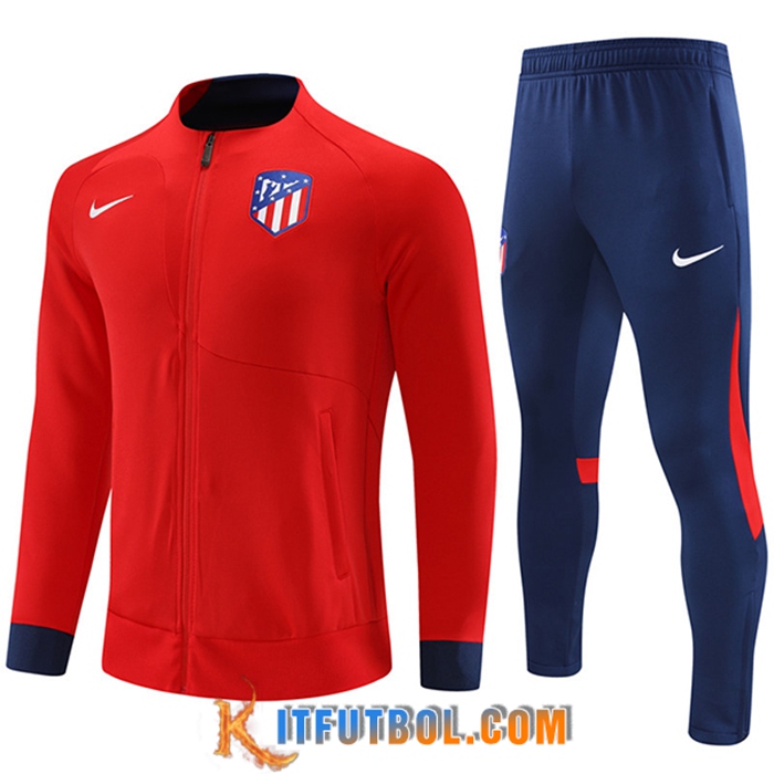 Chandal Equipos De Futbol - Chaqueta Atletico Madrid Rojo 2022/2023