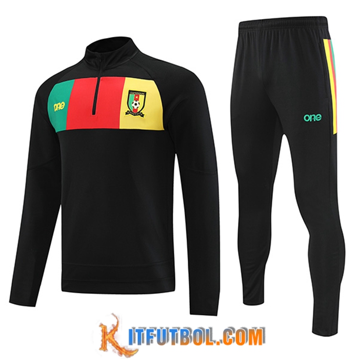 Chandal Equipos De Futbol Camerún Negro 2022/2023