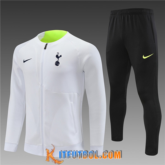 Chandal Equipos De Futbol - Chaqueta Tottenham Hotspurs Ninos Blanco 2022/2023
