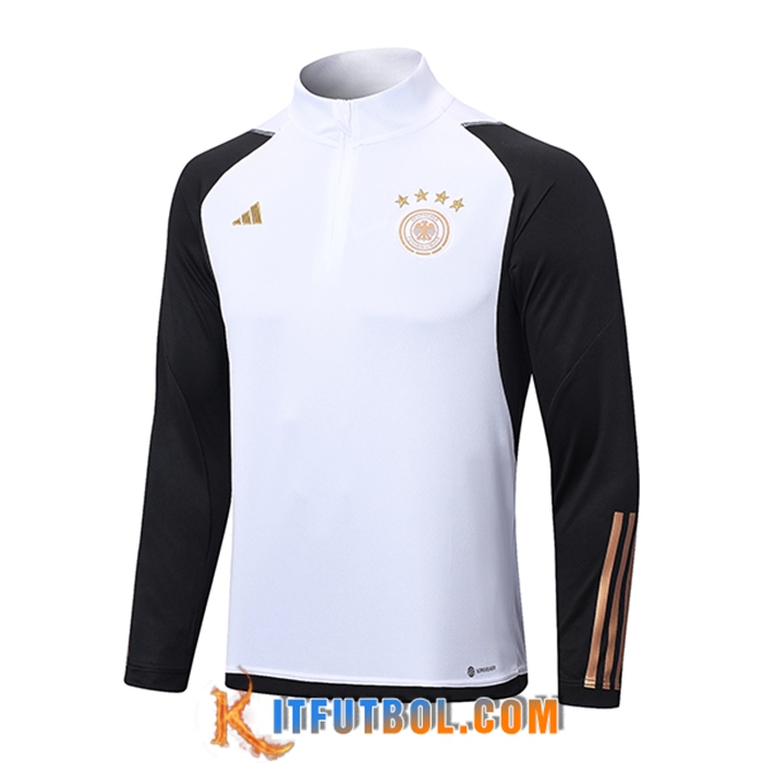Sudadera De Entrenamiento Alemania Negro/Blanco 2022/2023