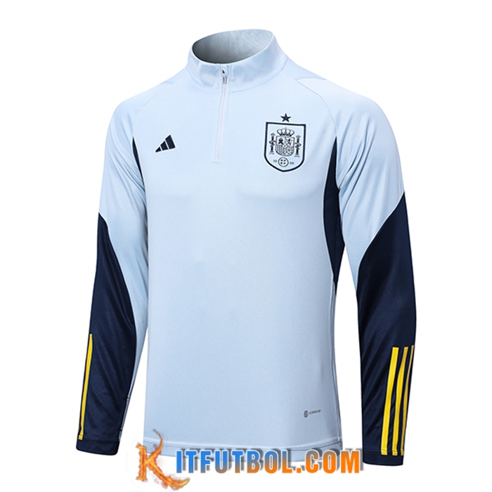 Sudadera De Entrenamiento España Azul Claro 2022/2023