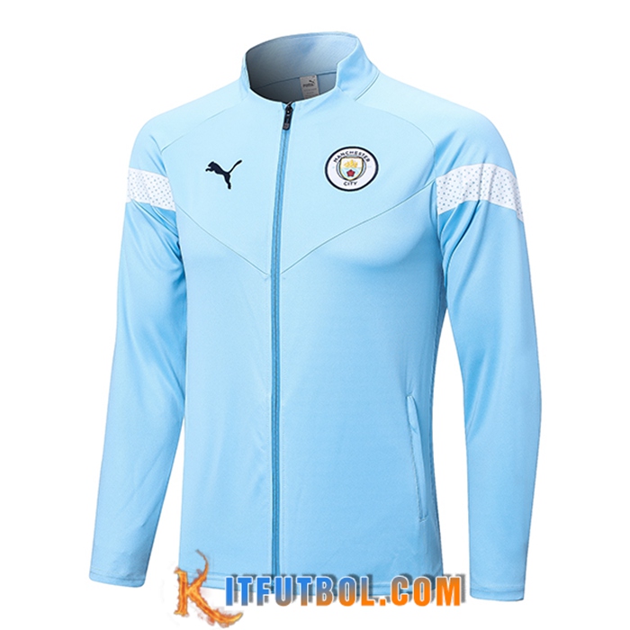 Chaquetas Futbol Manchester City Azul Claro 2022/2023