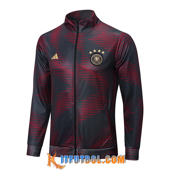 Chaquetas Futbol Alemania Rojo/Negro 2022/2023