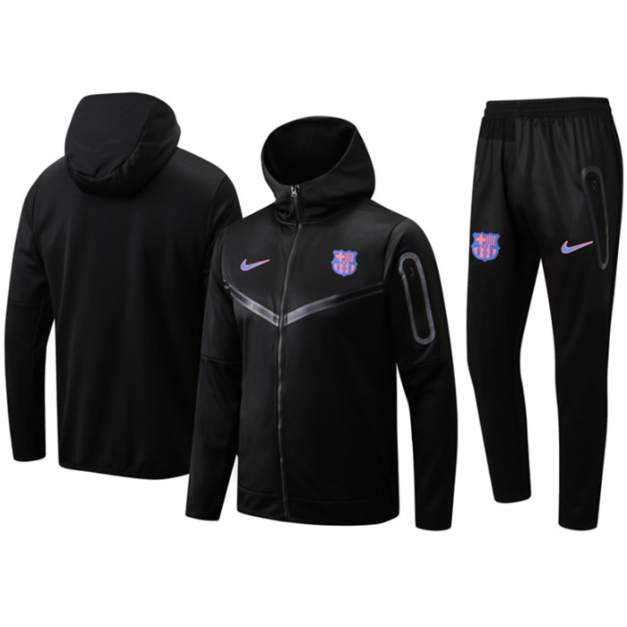 Chaqueta Con Capucha Chandal FC Barcelona Negro 2022/2023