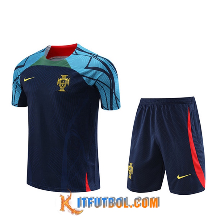 Camiseta Entrenamiento + Cortos Portugal Azul marino 2022/2023