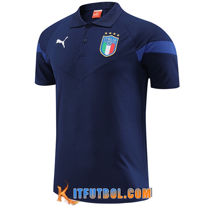 Camiseta Polo Italia Azul marino 2022/2023