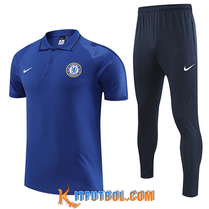 Camiseta Polo FC Chelsea Azul 2022/2023 -02