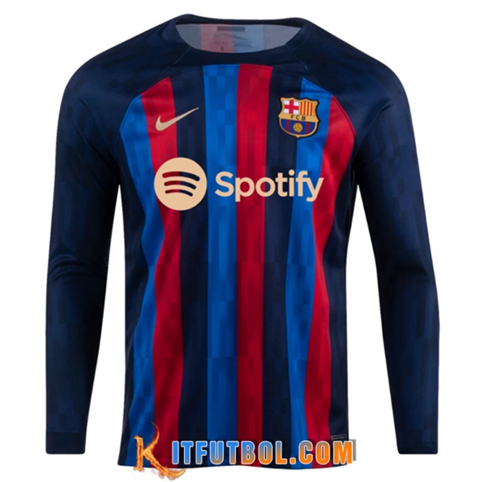 Nueva Camisetas De Futbol FC Barcelona Primera Manga Larga 2022/2023