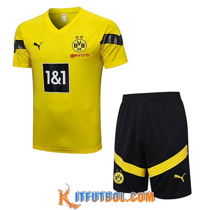 Camiseta Entrenamiento + Cortos Dortmund Amarillo 2022/2023