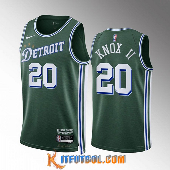 Camisetas Detroit Pistons (KNOX II #20) 2022/23 Verde