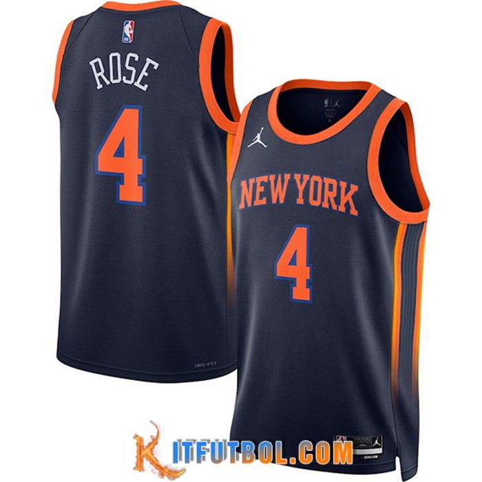 Camisetas New York Knicks (Rosa #4) 2022/23 Negro