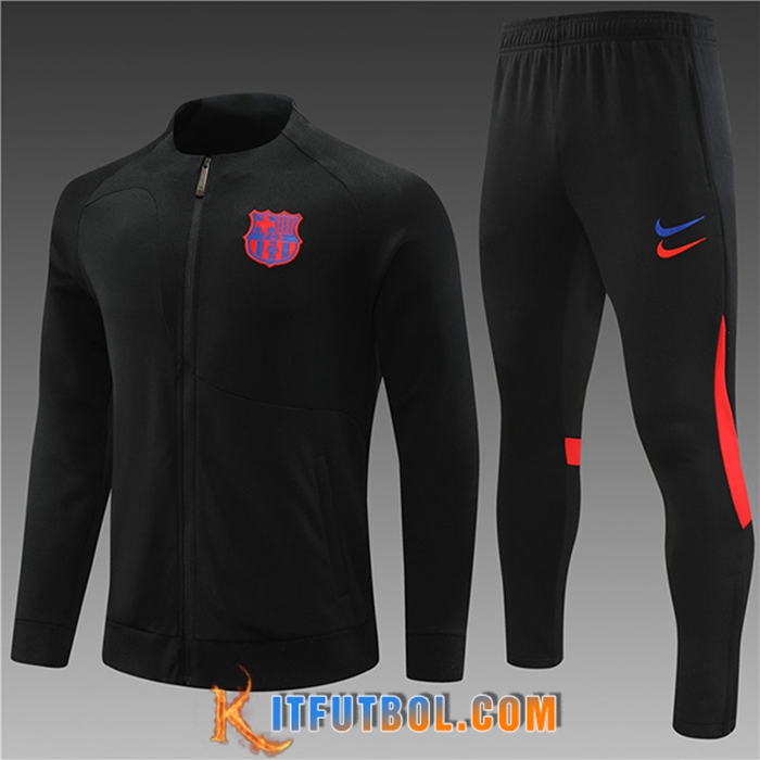 Chandal Equipos De Futbol - Chaqueta FC Barcelone Ninos Negro 2022/2023