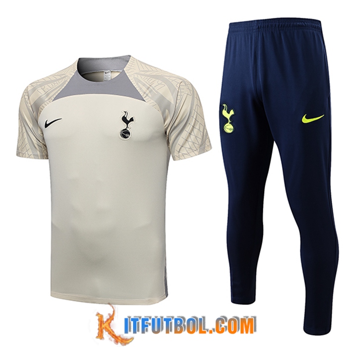 Camiseta Entrenamiento + Cortos Tottenham Hotspurs Amarillo 2023/2023