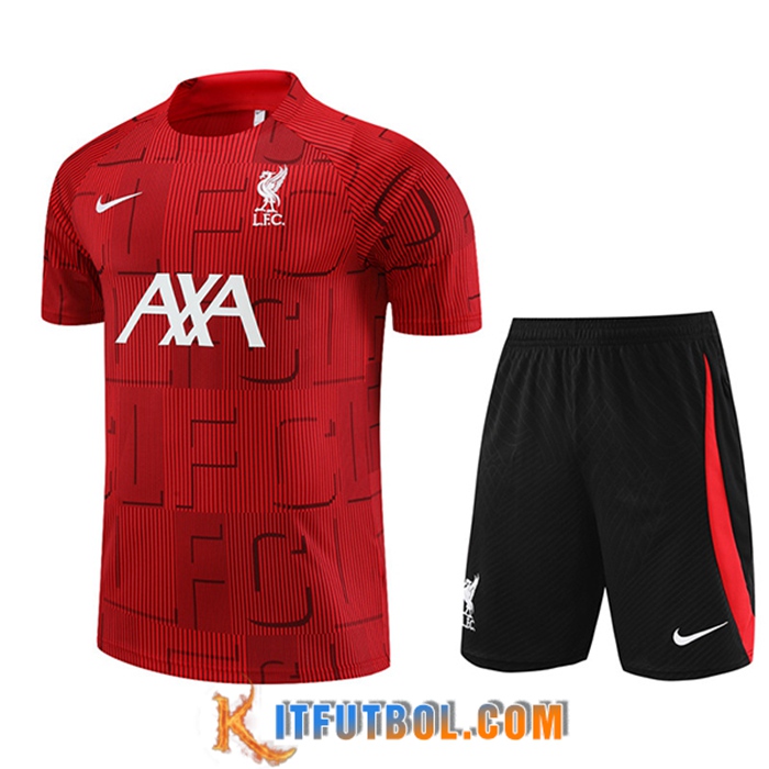 Camiseta Entrenamiento + Cortos FC Liverpool Rojo 2023/2023