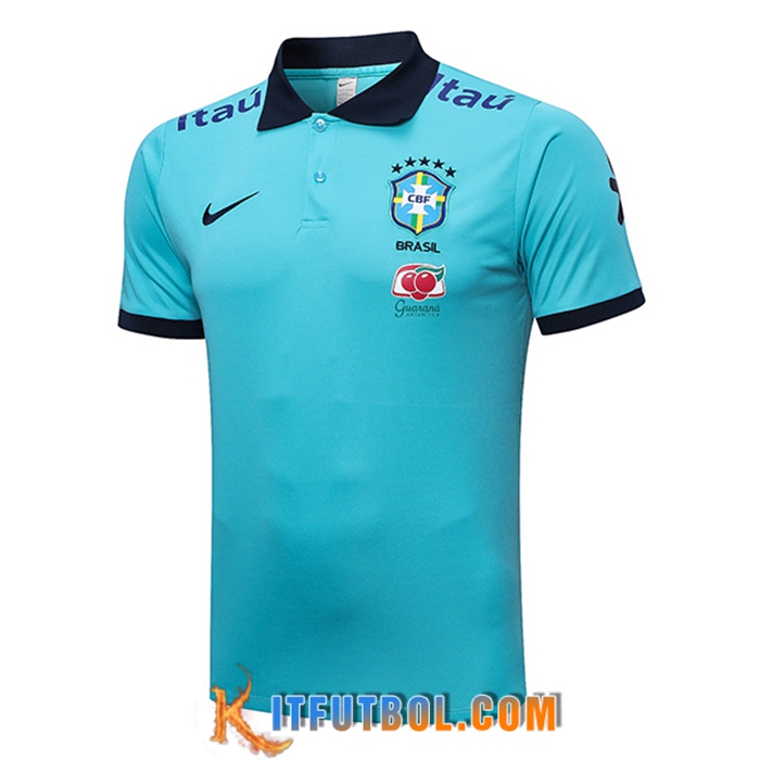Camiseta Polo Brasil Azul Claro 2023/2023 -02