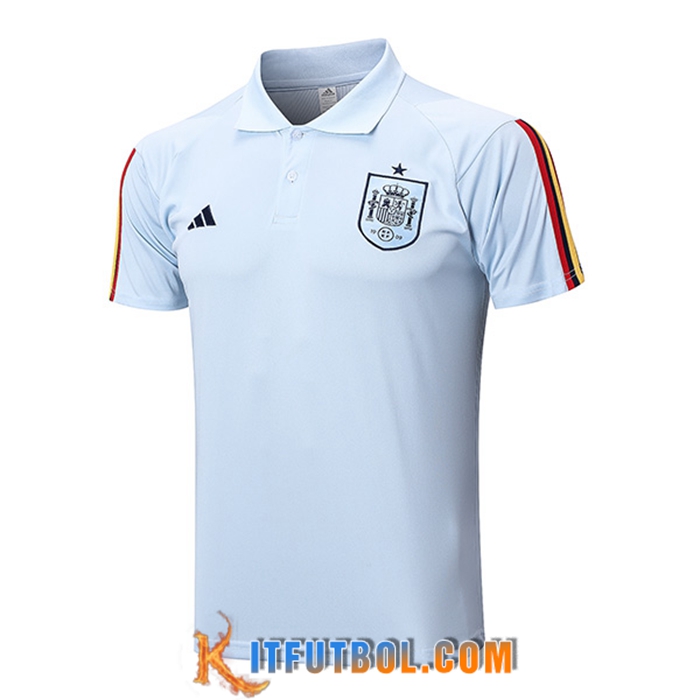 Camiseta Polo España Azul Claro 2023/2023