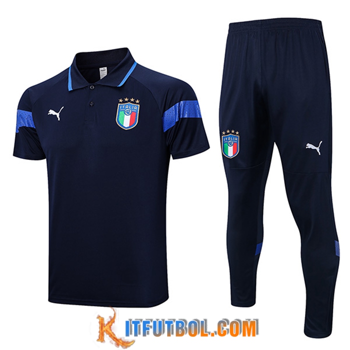 Camiseta Polo Italia Azul marino 2023/2023