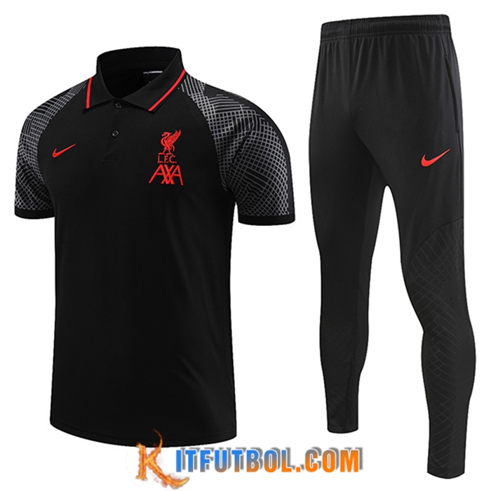 Camiseta Polo FC Liverpool Negro 2023/2023